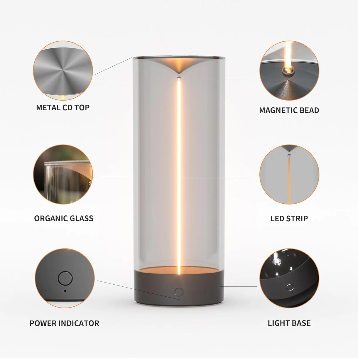 چراغ خواب رومیزی فیلامنتی AUGE مدل MAGI LAMP