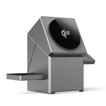 استند شارژر بی‌سیم مکسکو مدل MW11 سه‌کاره Qi2