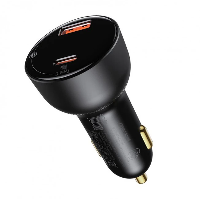baseus dual port fast car charger 100w
