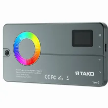 نور ثابت LED RGB جیبی رتاکو مدل RDJ-03 مناسب عکاسی و فیلم‌برداری