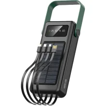 پاوربانک خورشیدی گرین لاین مدل Solar Max ظرفیت 30000 میلی‌آمپر ساعت